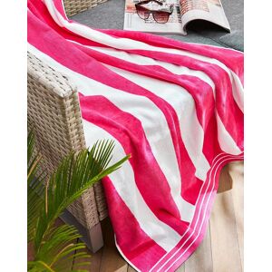 Allure Bath Fashions Jumbo Cabana Stripe Beach Towel - 100% Cotton in Pink Pink Allure Bath Fashions Jumbo Cabana Stripe Beach Towel - 100% Cotton in Pink Pink