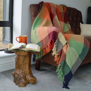 Allure Bath Fashions Check Herringbone Multicoloured Throw Size: 150 cm × 200 cm Multicolor 150 cm × 200 cm Allure Bath Fashions Check Herringbone Multicoloured Throw Size: 150 cm × 200 cm Multicolor 150 cm × 200 cm
