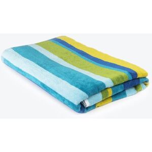 Allure Bath Fashions Men's Velour Stripe Beach Towel in Blue Blue Allure Bath Fashions Men's Velour Stripe Beach Towel in Blue Blue