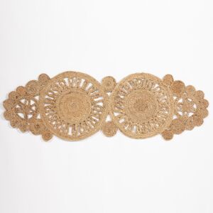 Esselle Trent Jute Crochet Table Runner in Natural Natural Esselle Trent Jute Crochet Table Runner in Natural Natural