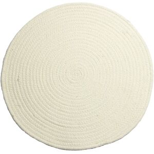 Esselle Tweed Round Placemat 2 Pack in Cream Cream Esselle Tweed Round Placemat 2 Pack in Cream Cream