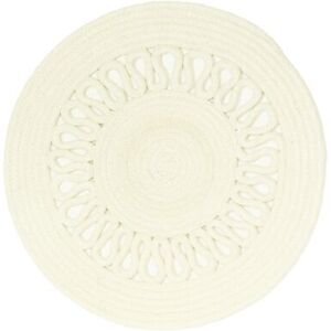 Esselle Nene Round Spiral Placemat 2 Pack in Cream Cream Esselle Nene Round Spiral Placemat 2 Pack in Cream Cream