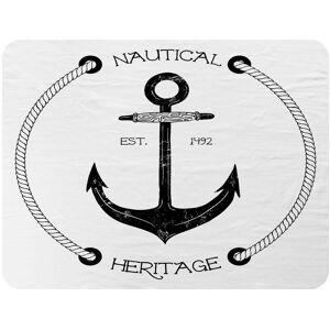 Benjamin Tate Design Nautical Anchor Blanket in Natural Size: 120 cm x 150 cm Natural 120 cm x 150 cm Benjamin Tate Design Nautical Anchor Blanket in Natural Size: 120 cm x 150 cm Natural 120 cm x 150 cm