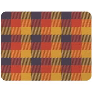 Benjamin Tate Design Orange Check Pattern Blanket in Natural Size: 120 cm x 150 cm Natural 120 cm x 150 cm Benjamin Tate Design Orange Check Pattern Blanket in Natural Size: 120 cm x 150 cm Natural 120 cm x 150 cm