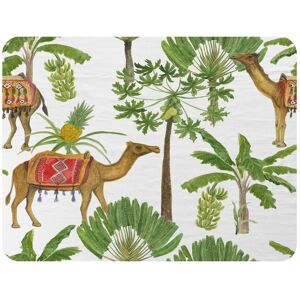 Benjamin Tate Design Camels & Palm Trees Blanket in Natural Size: 120 cm x 150 cm Natural 120 cm x 150 cm Benjamin Tate Design Camels & Palm Trees Blanket in Natural Size: 120 cm x 150 cm Natural 120 cm x 150 cm