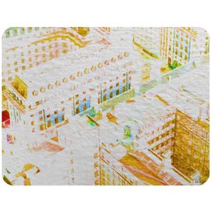 Benjamin Tate Design London Roof Tops Orange Blanket in Natural Size: 120 cm x 150 cm Natural 120 cm x 150 cm Benjamin Tate Design London Roof Tops Orange Blanket in Natural Size: 120 cm x 150 cm Natural 120 cm x 150 cm