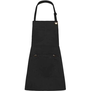 Le Chef Bibbed Full Apron in Black Black Le Chef Bibbed Full Apron in Black Black