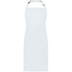 Brand Lab Bibbed Full Apron in White White Brand Lab Bibbed Full Apron in White White