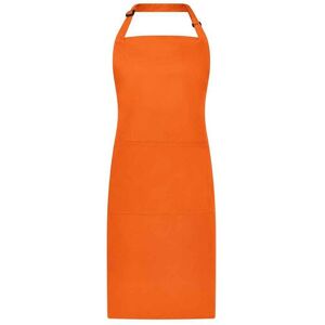 Brand Lab Bibbed Full Apron in Orange Orange Brand Lab Bibbed Full Apron in Orange Orange