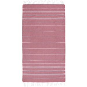 Generic Anna Hammam Striped Cotton Beach Towel in Red Red Generic Anna Hammam Striped Cotton Beach Towel in Red Red