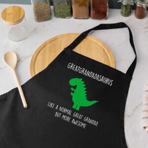 60 SECOND MAKEOVER Men's Great Grandad Dinosaur Apron in Black Black 60 SECOND MAKEOVER Men's Great Grandad Dinosaur Apron in Black Black