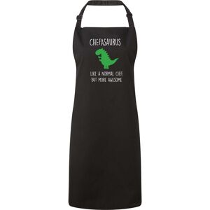 60 SECOND MAKEOVER Men's Chef Dinosaur Apron in Black Black 60 SECOND MAKEOVER Men's Chef Dinosaur Apron in Black Black