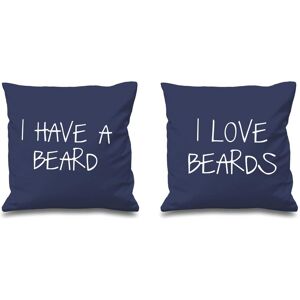 60 SECOND MAKEOVER I Have A Beard I Love Beards Cushion Covers in Navy Size: 40 cm x 40 cm Navy 40 cm x 40 cm 60 SECOND MAKEOVER I Have A Beard I Love Beards Cushion Covers in Navy Size: 40 cm x 40 cm Navy 40 cm x 40 cm