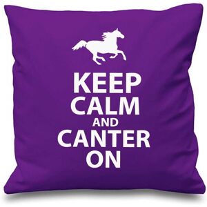 60 SECOND MAKEOVER Purple Cushion Cover Keep Calm & Canter On 16" x 16" Daughter Friend Gift Decorative Cushion Home Horse Equestrian Purple 40 cm x 40 cm 60 SECOND MAKEOVER Purple Cushion Cover Keep Calm & Canter On 16" x 16" Daughter Friend Gift Decorative Cushion Home Horse Equestrian Purple 40 cm x 40 cm