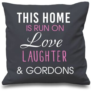 60 SECOND MAKEOVER Grey Cushion Cover This Home Is Run By Love Laughter & Gordons 16" x 16" Mum Friend Gift Decorative Cushion Home Grey 40 cm x 40 cm 60 SECOND MAKEOVER Grey Cushion Cover This Home Is Run By Love Laughter & Gordons 16" x 16" Mum Friend Gift Decorative Cushion Home Grey 40 cm x 40 cm