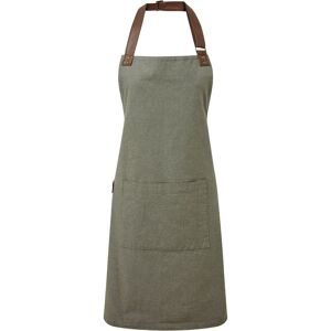 Premier Annex Oxford Faux Leather Bibbed Full Apron in Dark Green Dark Green Premier Annex Oxford Faux Leather Bibbed Full Apron in Dark Green Dark Green