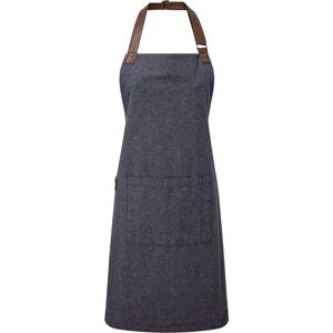 Premier Annex Oxford Faux Leather Bibbed Full Apron in Navy Navy Premier Annex Oxford Faux Leather Bibbed Full Apron in Navy Navy
