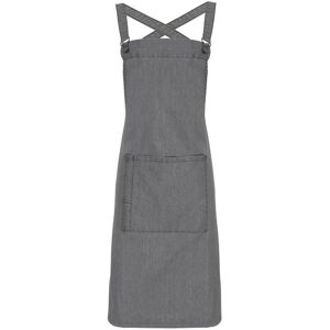 Premier Barista Polycotton Cross Back Apron - Full Denim Grey Premier Barista Polycotton Cross Back Apron - Full Denim Grey