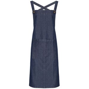 Premier Barista Polycotton Cross Back Apron - Denim & Indigo - Full Apron Premier Barista Polycotton Cross Back Apron - Denim & Indigo - Full Apron