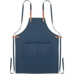 MidOcean Nagpur Colour Cotton Apron in Blue Blue MidOcean Nagpur Colour Cotton Apron in Blue Blue