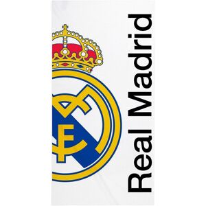 Real Madrid CF Half Crest Beach Towel in White White Real Madrid CF Half Crest Beach Towel in White White