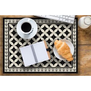 Native Home & Lifestyle Hydra Black Vinyl Table Mat 33x45cm (Set of 4) Size: 4 Pack Multicolor 4 Pack Native Home & Lifestyle Hydra Black Vinyl Table Mat 33x45cm (Set of 4) Size: 4 Pack Multicolor 4 Pack