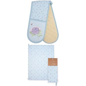 Wrendale Designs Busy Bee Double Oven Glove (Bee) & Tea Towel Multicolor Wrendale Designs Busy Bee Double Oven Glove (Bee) & Tea Towel Multicolor
