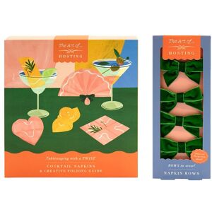 Portico Designs Ltd Art of Hosting Napkin & Napkin Ties Set Multicolor Portico Designs Ltd Art of Hosting Napkin & Napkin Ties Set Multicolor