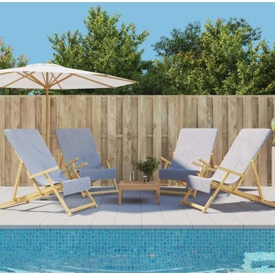 Berkfield Home Beach Towels 4 pcs Grey 60x135 cm Fabric 400 GSM Grey Berkfield Home Beach Towels 4 pcs Grey 60x135 cm Fabric 400 GSM Grey
