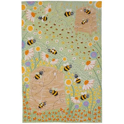 Ulster Weavers 'Daisy Bees' Animal Print 100% Cotton Tea Towel Multicolor Ulster Weavers 'Daisy Bees' Animal Print 100% Cotton Tea Towel Multicolor