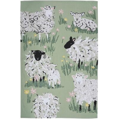 Ulster Weavers 'Woolly Sheep' Animal Print 100% Cotton Tea Towel in Green Green Ulster Weavers 'Woolly Sheep' Animal Print 100% Cotton Tea Towel in Green Green