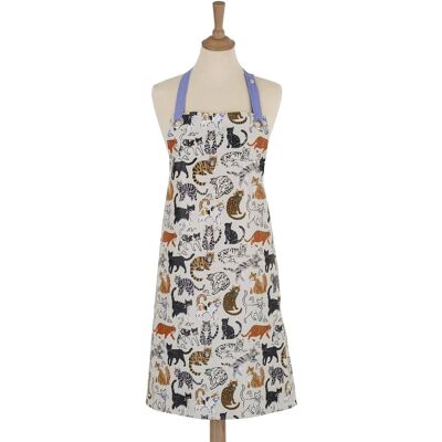 Ulster Weavers 'Feline Friends' Animal Print PVC/Oil cloth Apron in Grey Grey Ulster Weavers 'Feline Friends' Animal Print PVC/Oil cloth Apron in Grey Grey