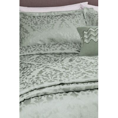 1951 'Kadir' Jacquard Throw in Green Green 1951 'Kadir' Jacquard Throw in Green Green