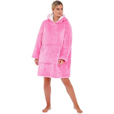 Just Essentials - Hoody Blanket - Pink - OneSize - Blanket Just Essentials - Hoody Blanket - Pink - OneSize - Blanket