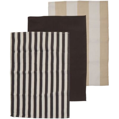 Orsina Set of 3 Stripe Cotton Tea Towels, Ultra-Absorbent Kitchen Towels, Stripe Design Tea Towels, Kitchen Towels Multicolor Orsina Set of 3 Stripe Cotton Tea Towels, Ultra-Absorbent Kitchen Towels, Stripe Design Tea Towels, Kitchen Towels Multicolor