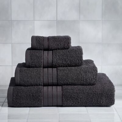 Brentfords - Bath Towel - 100% Cotton - Charcoal - 2 Pack Brentfords - Bath Towel - 100% Cotton - Charcoal - 2 Pack
