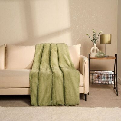 OHS Large Teddy Fleece Throw Blanket in Light Green Size: 200 cm x 240 cm Light Green 200 cm x 240 cm OHS Large Teddy Fleece Throw Blanket in Light Green Size: 200 cm x 240 cm Light Green 200 cm x 240 cm