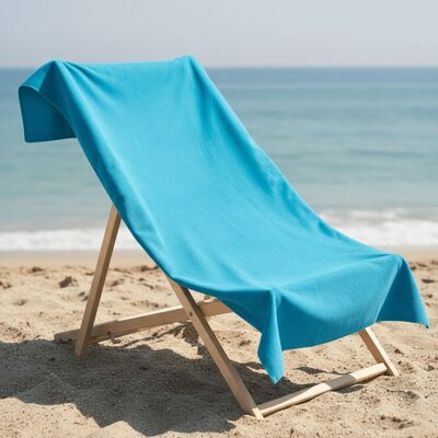OHS Plain Microfibre Quick Dry Beach Towel Bathroom in Aqua Aqua OHS Plain Microfibre Quick Dry Beach Towel Bathroom in Aqua Aqua