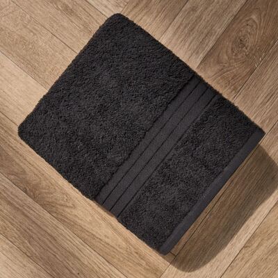 OHS Luxury Hand Towel 100% Cotton Bathroom in Black Black OHS Luxury Hand Towel 100% Cotton Bathroom in Black Black