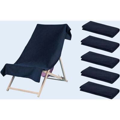 OHS 5 x Plain Microfiber Quick Dry Bath Beach Towel in Navy Navy OHS 5 x Plain Microfiber Quick Dry Bath Beach Towel in Navy Navy