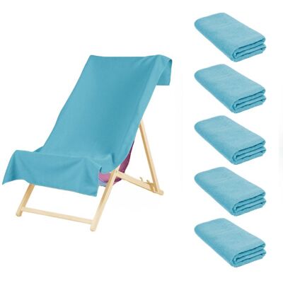 OHS 5 x Plain Microfiber Quick Dry Bath Beach Towel in Bright Blue Bright Blue OHS 5 x Plain Microfiber Quick Dry Bath Beach Towel in Bright Blue Bright Blue