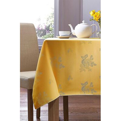 Martex Cezanne 100% Polyester Round Tablecloth - 178cm in Gold Gold Martex Cezanne 100% Polyester Round Tablecloth - 178cm in Gold Gold