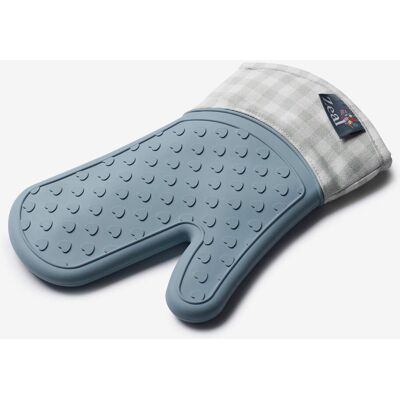Zeal - Steam Stop - Duck Egg Blue - Gingham - Oven Glove Zeal - Steam Stop - Duck Egg Blue - Gingham - Oven Glove