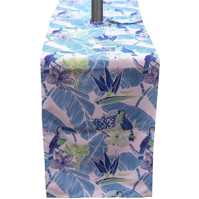 Luxury Living Toucan Water Repellant Table Runner in Teal Teal Luxury Living Toucan Water Repellant Table Runner in Teal Teal