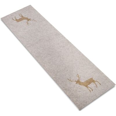 Luxury Living Christmas Felt runner 35cm x 120cm in Light Beige Size: 35 cm x 120 cm Light Beige 35 cm x 120 cm Luxury Living Christmas Felt runner 35cm x 120cm in Light Beige Size: 35 cm x 120 cm Light Beige 35 cm x 120 cm
