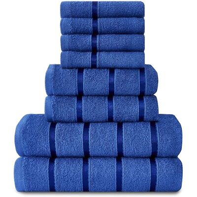 GAVENO CAVAILIA 8pc Boston Bale Set in Blue Blue GAVENO CAVAILIA 8pc Boston Bale Set in Blue Blue
