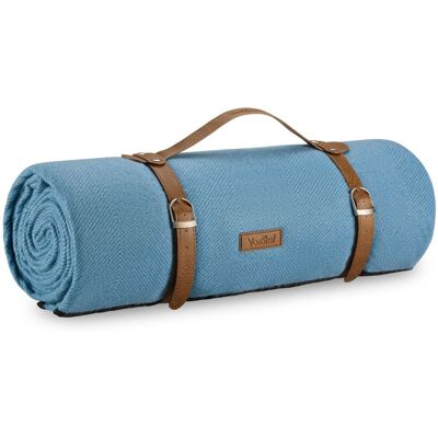 VonShef 8 Person Waterproof Picnic Blanket in Blue Size: Large Blue Large VonShef 8 Person Waterproof Picnic Blanket in Blue Size: Large Blue Large