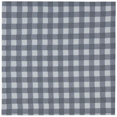Smart Living Premium Gingham Grey Cotton Napkins - Set of 4 (41X41CM) Size: 4 Pack Grey 4 Pack Smart Living Premium Gingham Grey Cotton Napkins - Set of 4 (41X41CM) Size: 4 Pack Grey 4 Pack