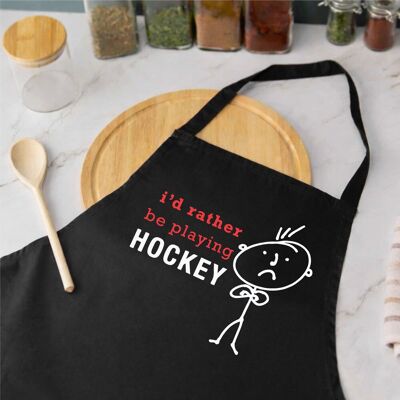 60 SECOND MAKEOVER - I'd Rather Be Playing Hockey - Apron 60 SECOND MAKEOVER - I'd Rather Be Playing Hockey - Apron