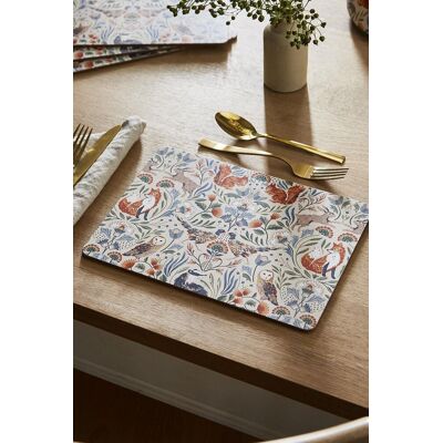 Ulster Weavers 'Blackthorn' Animal Print Printed MDF Placemat (4 Pack) in Beige Beige Ulster Weavers 'Blackthorn' Animal Print Printed MDF Placemat (4 Pack) in Beige Beige